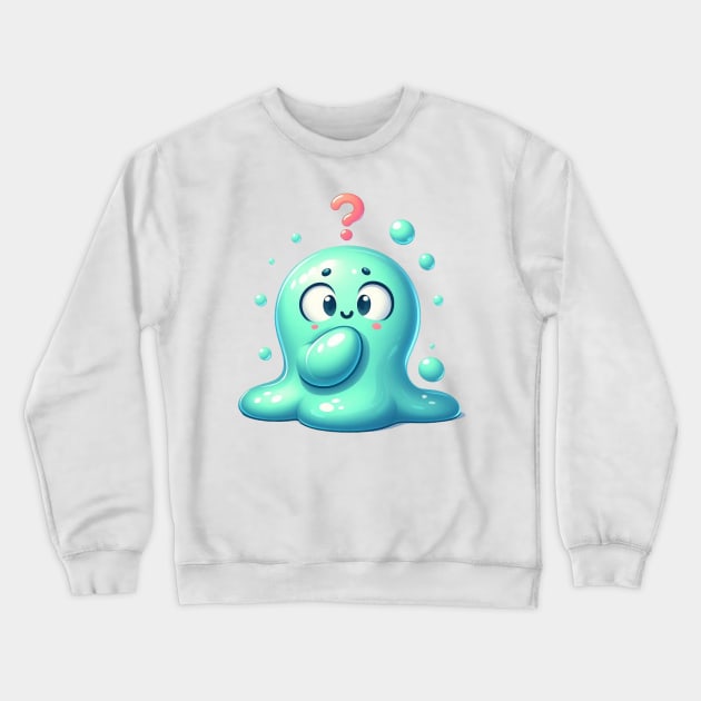 Cute Slime Blob Crewneck Sweatshirt by Dmytro